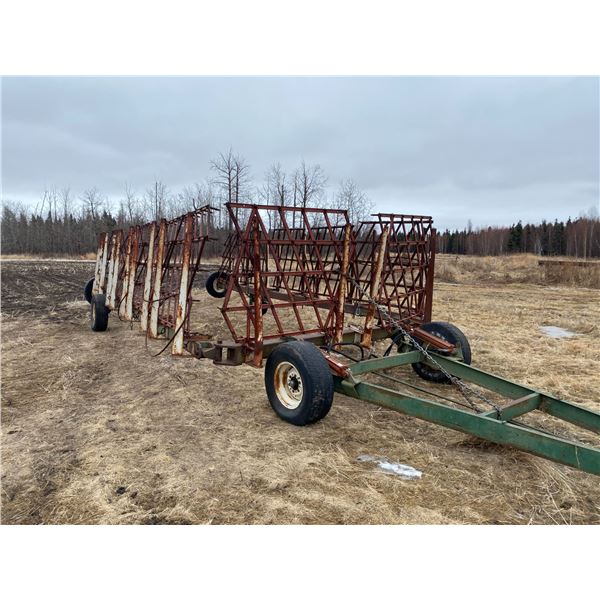 (Selling off-site Atmore, (780) 212-0073) Farm King 60ft, 5ft square D harrows