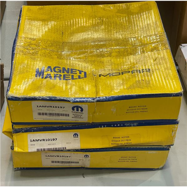 Group of 3 Magneti Marelli 1AMVR10197 Disc Brake Rotor