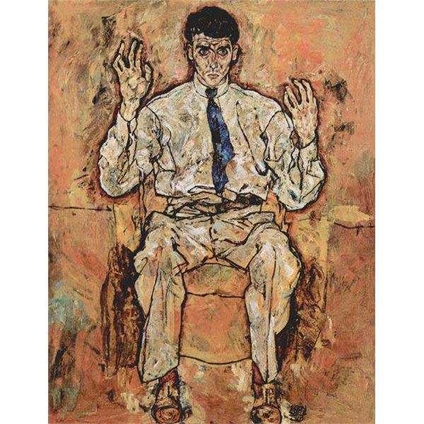 Egon Schiele - Portrait Of Albert Paris Von Gtersloh