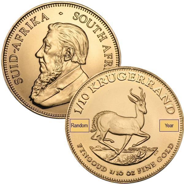 1/10 Oz  Fine Gold Krugerrand