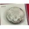 Image 2 : 2002 US American Silver Eagle BU One Troy Oz .999 Fine Silver $1 Coin
