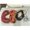 Image 1 : BOX OF EXTENSION CORDS AND SHOP LIGHT