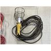 Image 3 : BOX OF EXTENSION CORDS AND SHOP LIGHT