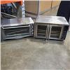 Image 1 : BLACK AND DECKER EXTRA WIDE TOASTER OVEN WITH GOURMIA DOUBLE DOOR AIR FRYER BOTH TESTED AND WORKING 