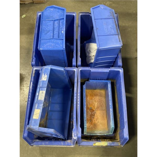 LOT OF BLUE ORGANIZER BINS