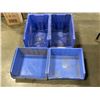 Image 3 : LOT OF BLUE ORGANIZER BINS