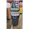 Image 1 : STACK OF LARGE GARBAGE BINS