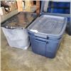 Image 1 : LOT OF TOTES AND STORAGE BINS