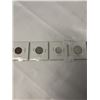 Image 2 : 4 - 1939 CANADIAN WARTIME GEORVE VI COINS .800 SILVER