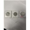 Image 2 : 3 CANADIAN 50 CENT COINS 1967 .800 SILVER PLUS 1968, 1969