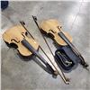 Image 1 : 2 ANTIQUE VIOLINS, AND PARTS