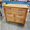 Image 1 : 5 DRAWER RATTAN STORAGE DRESSER