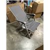 Image 1 : BRAND NEW ALUMINUM SLING FOLDING PATIO CHAIR, ADJUSTABLE, FOLDS FLAT, RETAIL $139