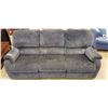 Image 1 : BLUE 3 SEATER RECLINER COUCH