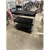 Image 1 : BRAND NEW COMMERCIAL SERVING/ SERVICE CART, 3 SHELF, WITH HEAVY DUTY CASTORS, 400LB CAPACITY, RETAIL