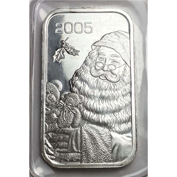 2005 Holiday Season 1 ozt .999 Silver Bar