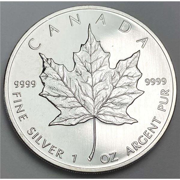 2008 Canada $5 Maple Leaf 1 ozt .9999 Silver