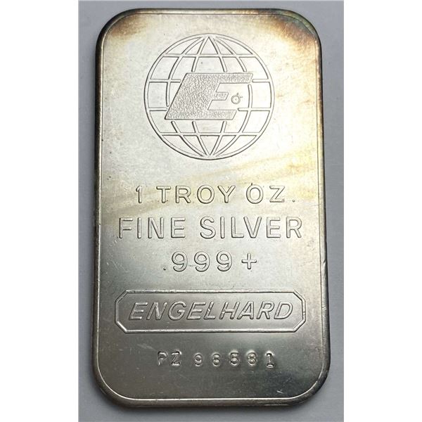 Vintage Engelhard 1 ozt .999 Silver Bar