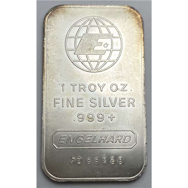 Vintage Engelhard 1 ozt .999 Silver Bar