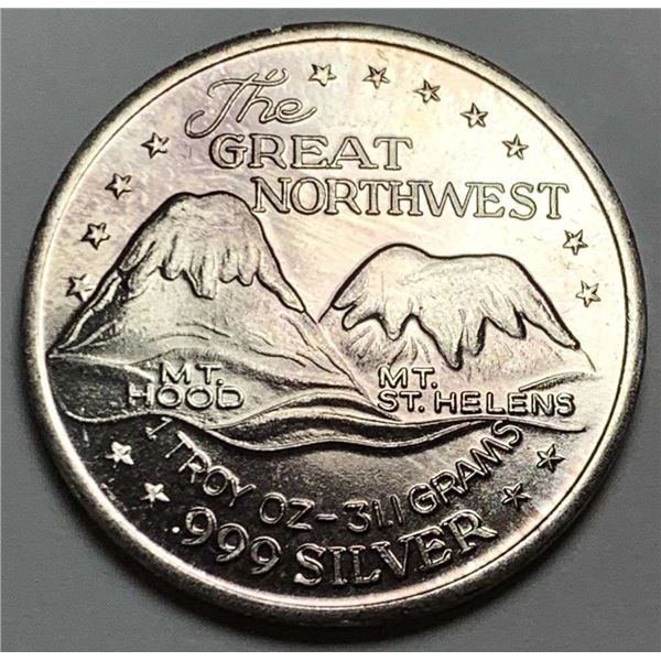 The Great Northwest 1 ozt .999 Silver Trade Unit