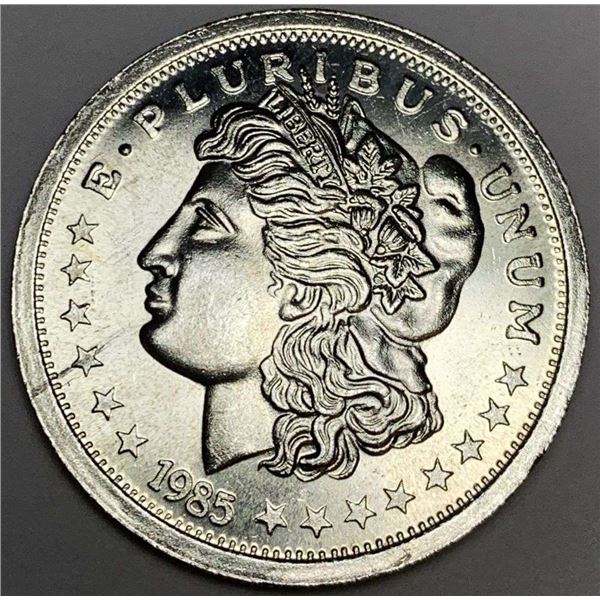 1985 Morgan Design 1 ozt .999 Silver Trade Unit
