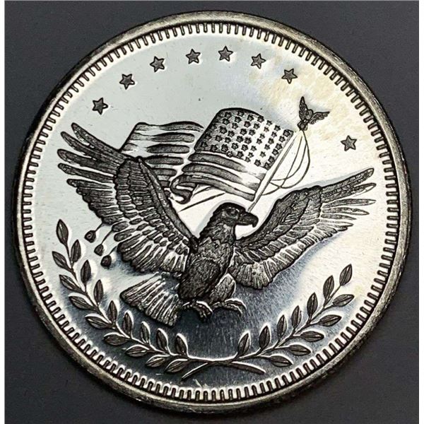 American Flag Eagle 1 ozt .999 Silver Trade Unit