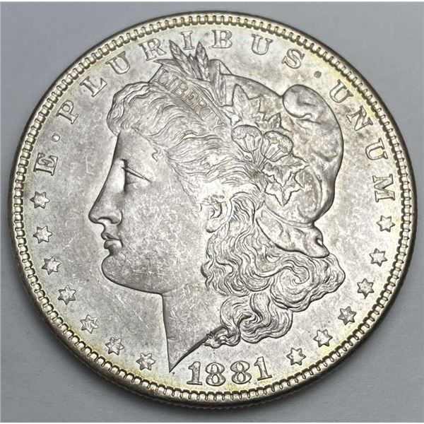 From Set (1) 1881 Morgan Silver Dollar MS63