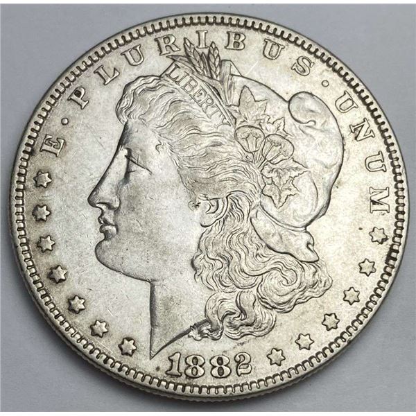 From Set (1) 1882 Morgan Silver Dollar XF
