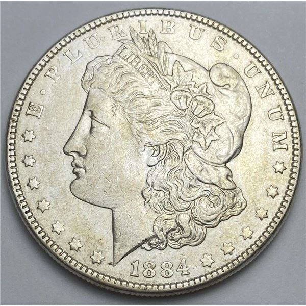 From Set (1) 1884 Morgan Silver Dollar MS63