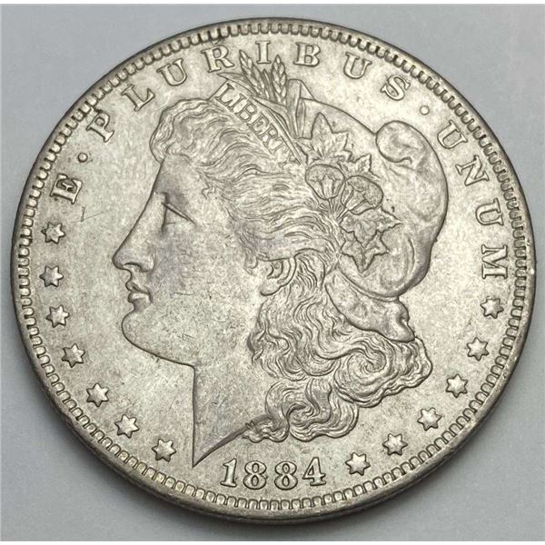 From Set (1) 1884-O Morgan Silver Dollar AU