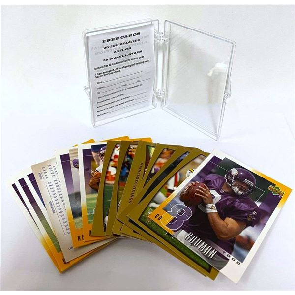 2001 NFL Upper Deck Minnesota Vikings Football Cards (15)