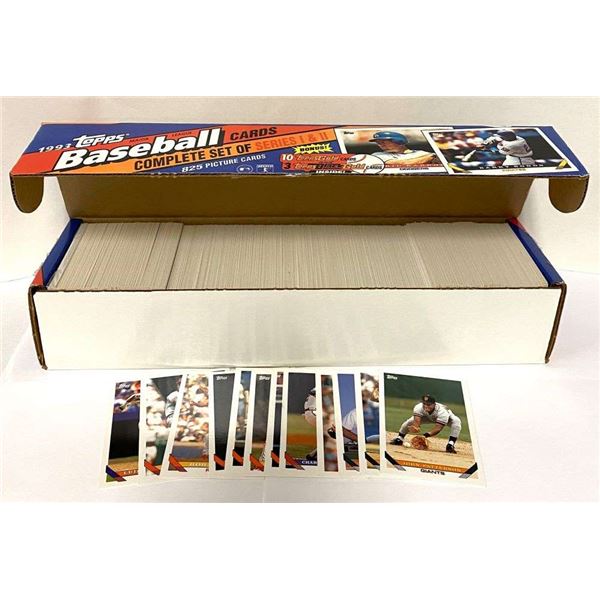 1993 Topps Baseball Complete Cards Set (825)