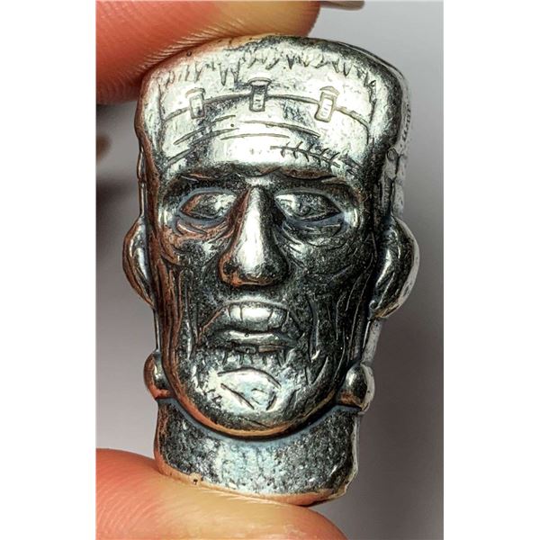 Frankenstein Head 1.5 ozt .999 Silver