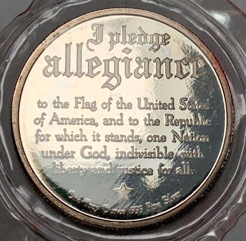 Pledge Of Allegiance Proof 1 ozt .999 Silver