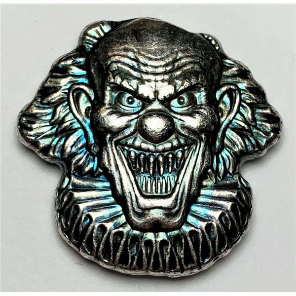 Clown Head 2 ozt .999 Silver