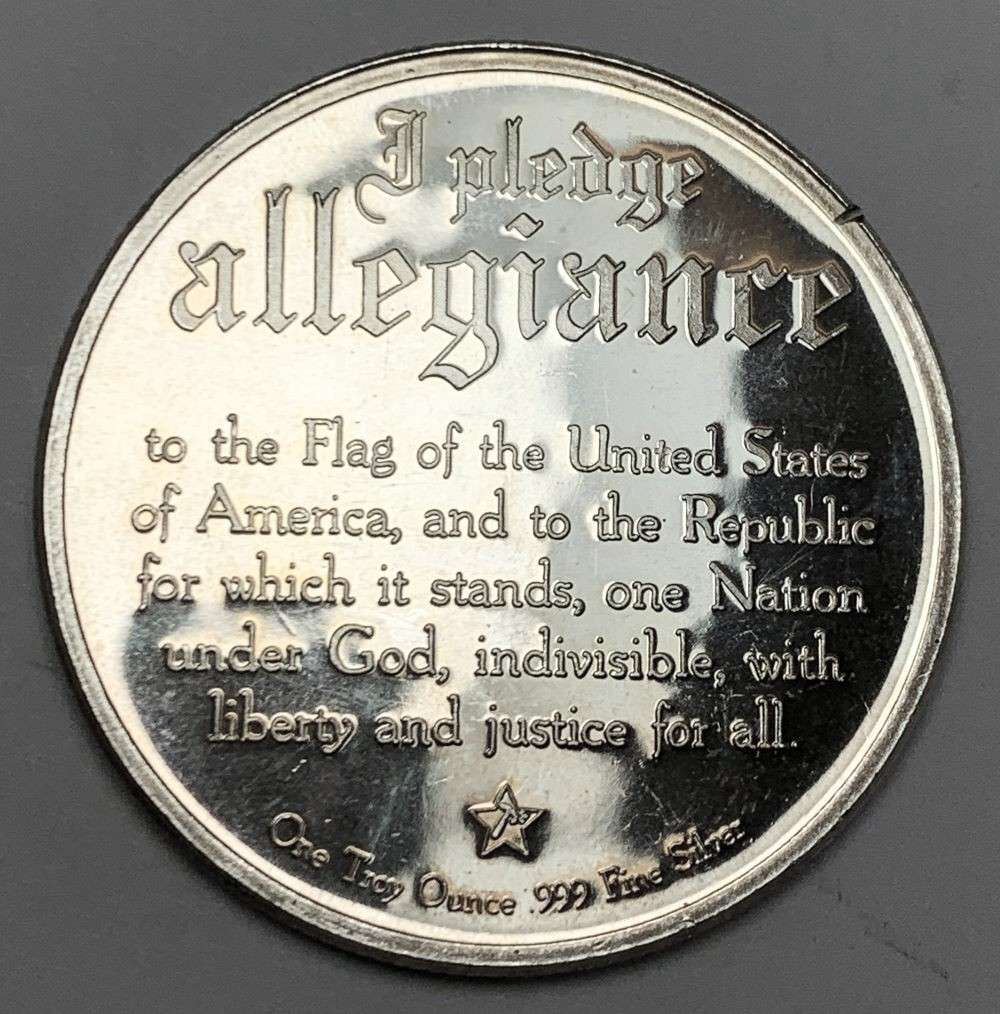 Pledge Of Allegiance Proof 1 ozt .999 Silver