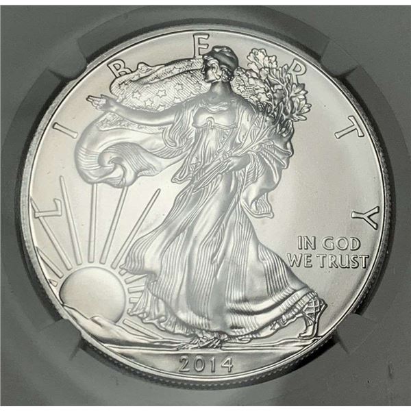 2014(S) American Silver Eagle NGC MS70 Early Releases