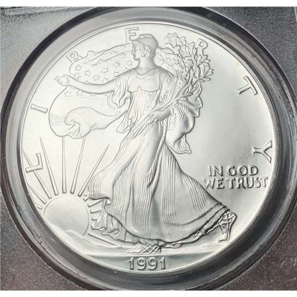 1991 American Silver Eagle PCGS MS69 First Strike