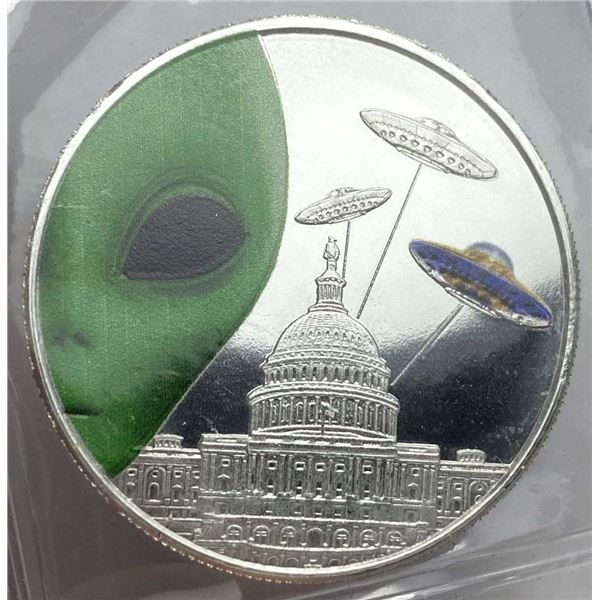 Aliens Have Landed 1 ozt .999 Silver