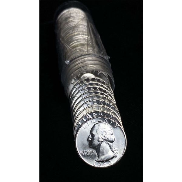 Roll (40-coins) Mixed Years Washington 90% Silver Quarters BU