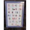 Image 1 : Unmarked Alphabet Print- 38" X 25"