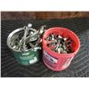 Image 1 : 2 Cans Of Misc. Sockets And Wrenches