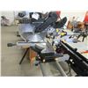 Image 2 : Chicago Electric 12" With Double Barrel Sliding Compound Miter Saw With Laser Guide- Works- Like New
