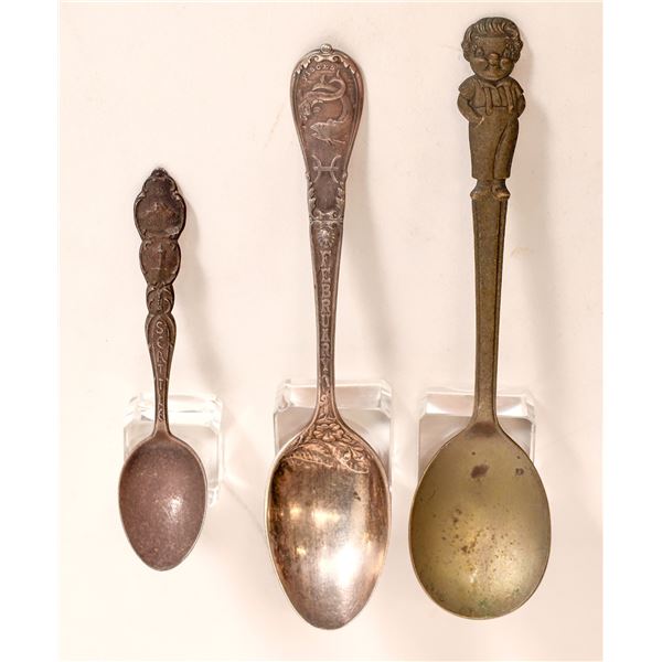 Sterling Silver Spoon Trio, Old! [177986]