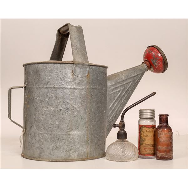 Watering Can and 3 Glass Display Items [178109]