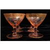 Image 3 : Gilded Pink Glass Cocktail Glasses, 6, Gorgeous! [177641]