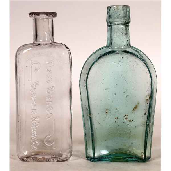 Bottle Pair, Aqua and Clear [174084]