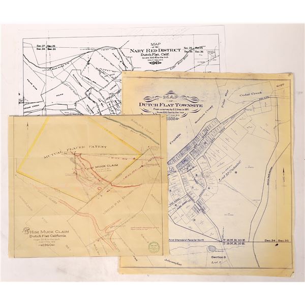 Dutch Flat Vic Placer Co Mining Maps 3 176962 Dutch flat vic placer co mining maps 3 176962