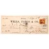 Image 1 : Wells Fargo Check, 1867 [178028]