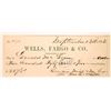 Image 1 : Wells Fargo Comstock Check, 1862 [178027]